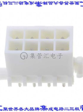 1-794073-0 针座连接器8POS接头2排4.14mm公形插针通孔直针锡