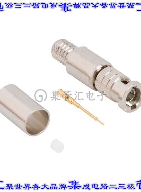 034-1137-12G 同轴连接器BNCHD插头公引脚压接75欧姆自由悬挂