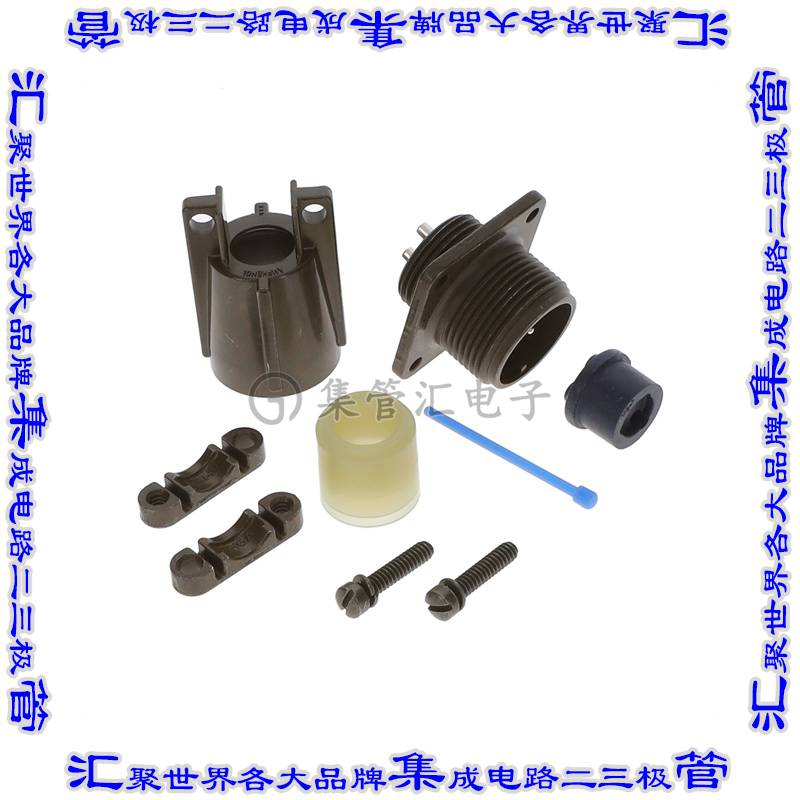 MS3100E14S-7P 圆形连接器3POS插座公形引脚焊杯银面板安装