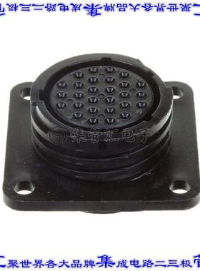 206038-1 圆形连接器28POS插座外壳用于母插口黑色面板安装