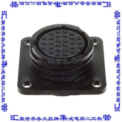 206038-1 圆形连接器28POS插座外壳用于母插口黑色面板安装