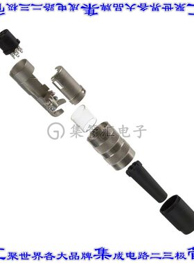 T3476001U 圆形连接器7POS插头母插口焊杯银自由悬挂