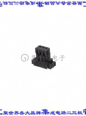 ISS1-03 矩形连接器外壳3POS 1mm母形插口黑色自由悬挂