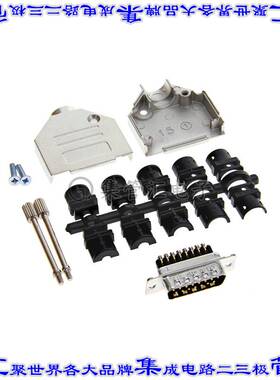 L717DA15PST3 连接器15POS插头公引脚2排D-Sub自由悬挂