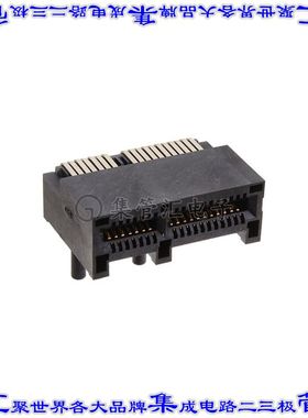 PCIE-036-02-S-D-RA 卡边缘连接器36POS母头2排1mm黑色镀金