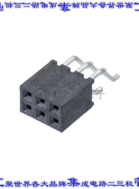 M22-6550342R 针座连接器6POS插座2排2mm叉状表贴SMD镀金