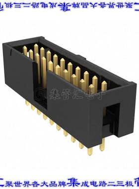 TST-110-02-G-D 针座连接器20POS接头2排2.54mm公形插针通孔直针
