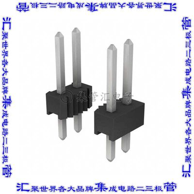 9-146258-0-03 针座连接器6POS分离式2排2.54mm公形插针通孔直针