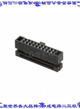 FFSD-10-01-N 矩形连接器20POS插座2排1.27mm母插口黑色IDC镀金自