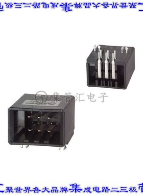 178303-3 针座连接器6POS接头2排3.81mm公形插针通孔直角镀金