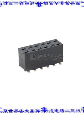 CSHC221-0602A001B1AF 针座连接器12POS接头2排2.54mm母形插口表
