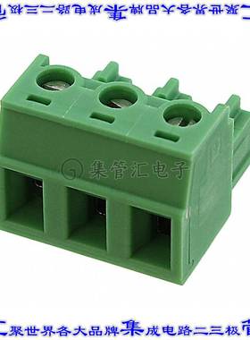 1836082 端子块连接器3POS插头母插口5.08mm绿色自由悬挂