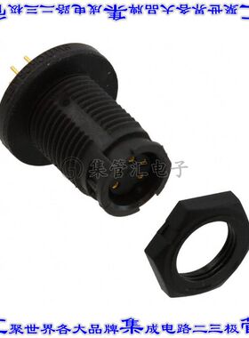 EN2P5F26P 圆形连接器5POS插座母插口焊接镀金面板安装通孔