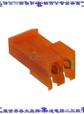 3-641217-2 矩形连接器2POS插座3.96mm母插口橙色IDC镀金自由悬挂