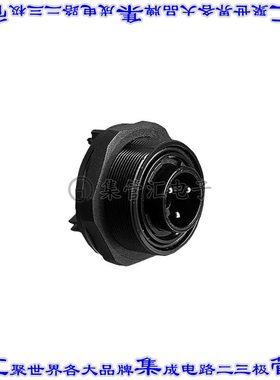 PX0709/P/07 圆形连接器7(电源)插座公形引脚螺钉镍面板安装