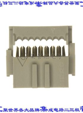 71600-108LF 矩形连接器8POS插座2排2.54mm母插口灰色IDC镀金自由