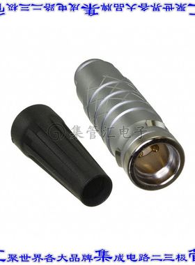 FLKD-02FGMS-GCP-215 圆形连接器2POS插头公引脚焊杯镀金自由悬挂