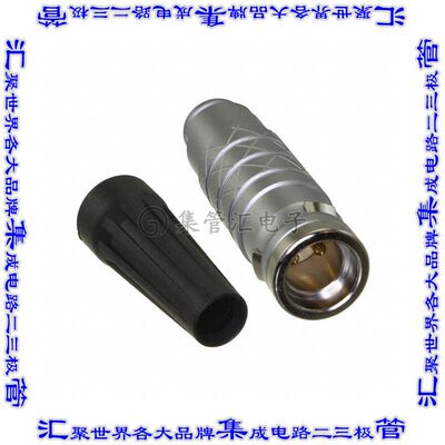 FLKD-02FGMS-GCP-215 圆形连接器2POS插头公引脚焊杯镀金自由悬挂