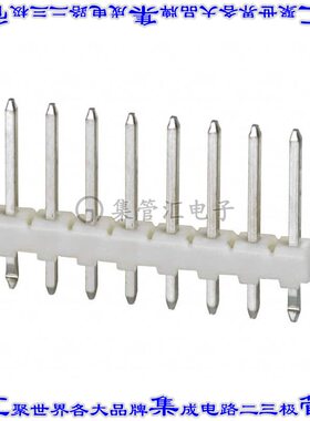 3-644695-8 针座连接器8POS接头2.54mm公形插针通孔直针锡