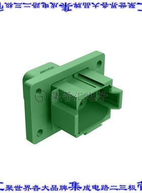 AT04-08PC-L012 矩形连接器外壳8POS插座2排公形引脚绿色面板安装
