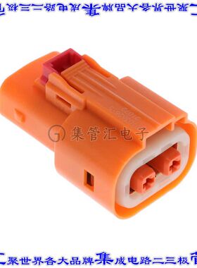 2103628-5 矩形连接器外壳2POS插头10.4mm公形引脚橙色自由悬挂