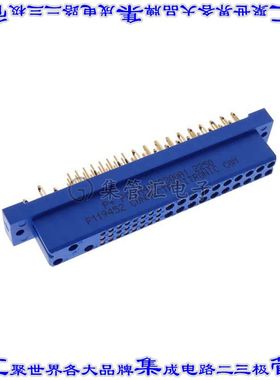 PCIH47F9300A1 背板连接器47POS插座母插口通孔蓝色