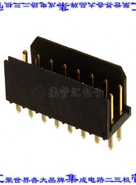 76385-308LF 针座连接器16POS接头2排2.54mm公形插针通孔直针镀金