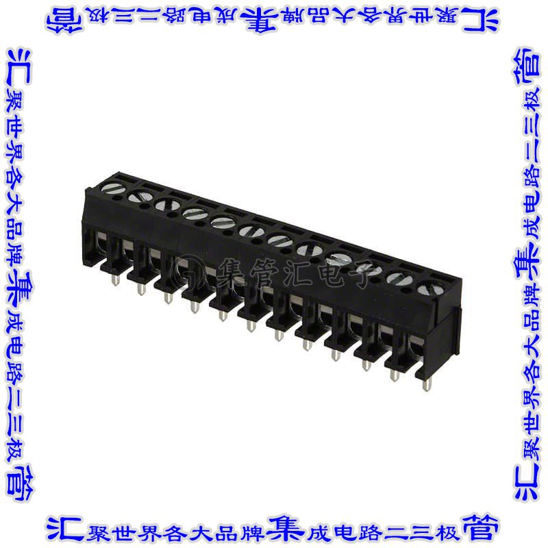 OSTTE120104 线对板连接器12POS接线端子3.5mm通孔水平带板