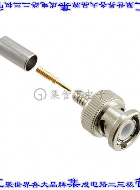 000-36775 同轴连接器BNC插头公引脚压接焊接50欧姆自由悬挂