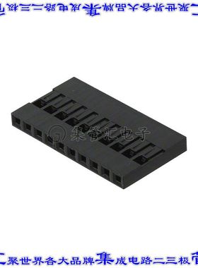 M20-1061200 矩形连接器外壳12POS插座2.54mm母形插口黑色自由悬