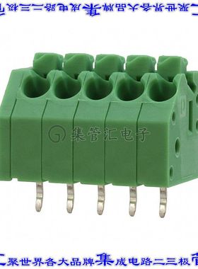 1984992 线对板连接器5POS接线端子3.5mm通孔45角度带板