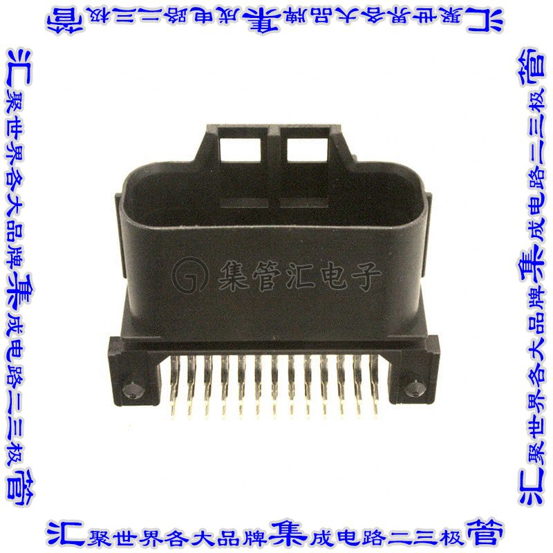 MX23A26NF1 针座连接器26POS接头2排2.5mm公形插针通孔直角锡