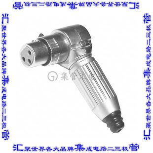 R3FZ 圆形连接器3POS插头母插口焊杯银自由悬挂直角