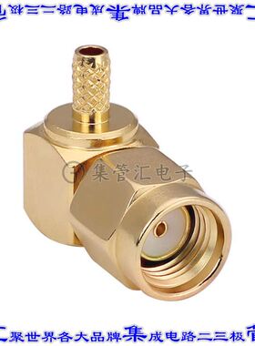 CONREVSMA012-G 同轴连接器RP-SMA插头母形插口焊接50欧姆自由悬