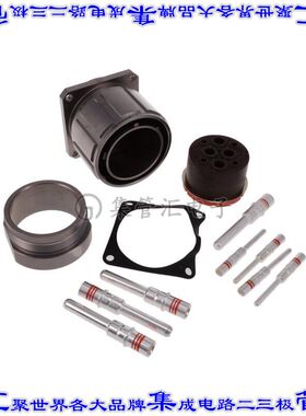 CL90558DT44413P 圆形连接器8POS插头公引脚压接镀金面板安装