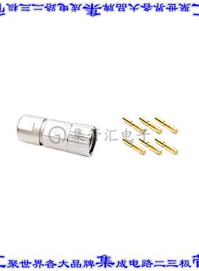 MB7CKN0600-S3-KIT 圆形连接器6(5电源+PE)插头母插口压接镀金自