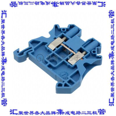 3044115 端子块连接器2POS馈通式6.2mm蓝色10-26AWG