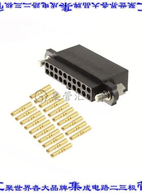 M80-4652005 矩形连接器20POS插座2排2mm母插口黑色压接镀金自由