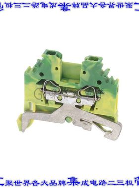 280-107 端子块连接器2POS接地地面5.0mm绿色黄色12-28AWG