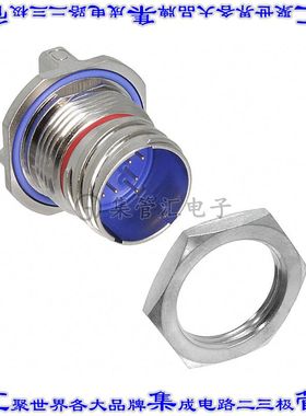 2102351-3 圆形连接器8POS插座公形引脚焊接面板安装