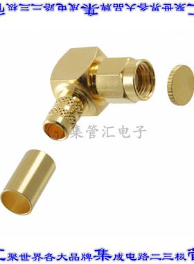 132239RP 同轴连接器RP-SMA插头母形插口焊接50欧姆自由悬挂直角