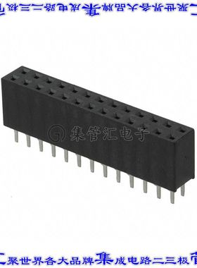 M20-7831342 针座连接器26POS插座2排2.54mm母形插口通孔直针镀金