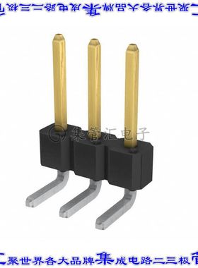 77315-124-03LF 针座连接器3POS分离式2.54mm公形插针通孔直角镀