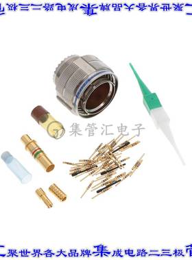 D38999/26FE2PN 圆形连接器6POS插头公引脚压接镀金自由悬挂