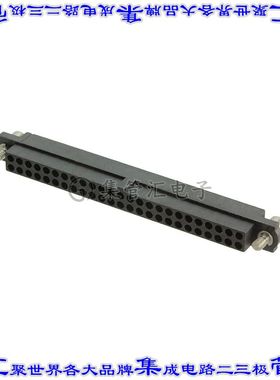 M80-4805042 矩形连接器50POS插座2排2mm母插口黑色压接镀金自由