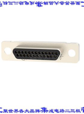 580-M25-113L002 连接器25POS插头公引脚2排D-TYPE型面板安装通孔