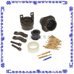 MS3121F14 圆形连接器15POS插座公形引脚压接镀金自由悬挂 15P