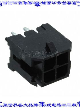 10132450-0421GLF 针座连接器4POS接头2排3mm公形插针通孔直针锡