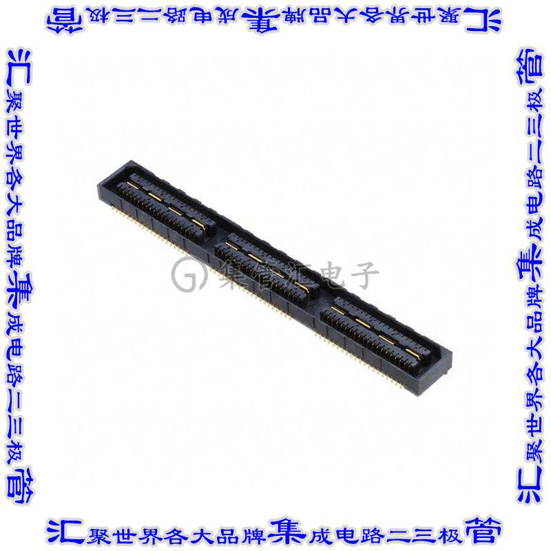 2-1658012-3 板对板连接器120POS插座中央带触点2排0.8mm表贴SMD