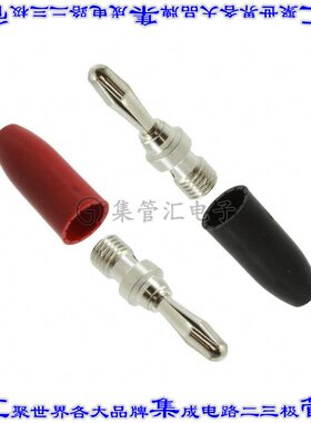 9202 R/B 接插件连接器CONN BANANA PLG SOLDERLESS 2PC